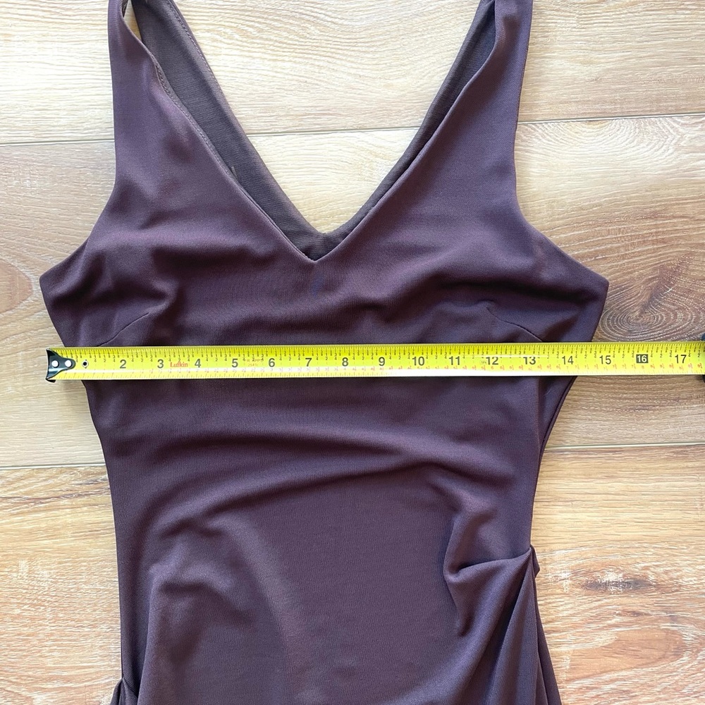 Chic Sleeveless Brown Midi‎ Dress - Picture 5 of 6